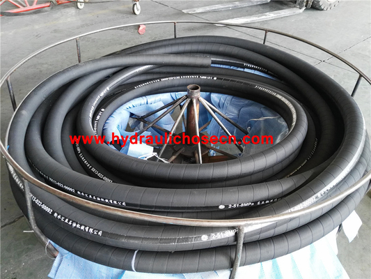 China Hydraulic rubber hose,  EN856 4SP, EN856 4SH, SAE 100 R1, SAE 100 R2, High pressure hose supplier