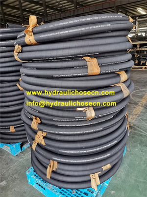 China Hydraulic hose EN856 4SP, EN856 4SH, SAE 100 R1, SAE 100 R2, High pressure rubber hose supplier