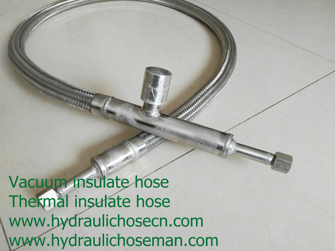 Liquid nitrogen hose/ vacuum insulate ss flexible hose / high pressure