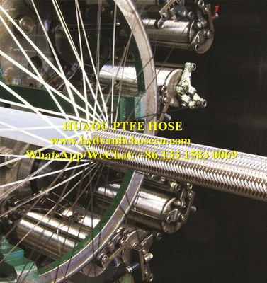China Stainless steel wire braid Teflon hose, PTFE hose, stainless steel ptfe hose supplier