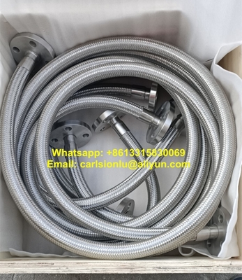 China High Temperature Flexible Metal Hose -192 Centigrade with SS316 Stainless Steel Wire Braid 1/4 Inch supplier