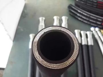 High pressure hose,  Steel wire braided 3Wire HYDRAULIC RUBBER HOSE High pressure rubber hose supplier