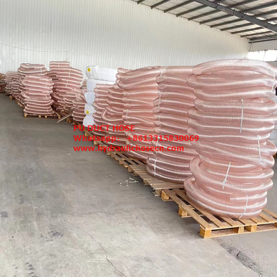 Flexible PU steel wire spiral hose / Air duct hose / flexible plastic dust hose supplier