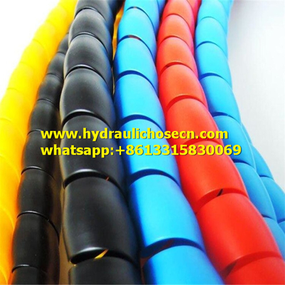 Hose guards, High Wear Resistance Spiral Hose Guard / Cable protector supplier