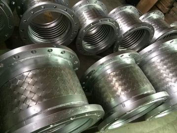 Flexible metal hose with flange fittings assembly / stainless steel flexible hose flange fittings assembly supplier