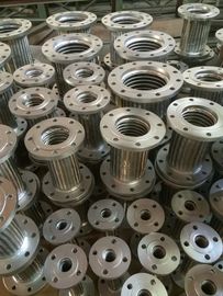 Flexible metal hose with flange fittings assembly / stainless steel flexible hose flange fittings assembly supplier