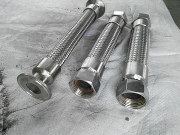 Flexible metal hose assembly / stainless steel flexible hose flange fittings assembly supplier