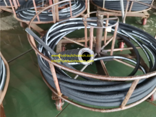 High pressure rubber hose,  EN856 4SP, EN856 4SH, SAE 100 R1, SAE 100 R2 supplier