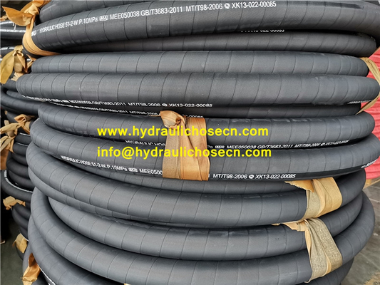 Hydraulic hose, SAE J517 TYPE 100 R16, EN856 4SP, EN856 4SH, SAE 100 R1, SAE 100 R2, High pressure rubber hose supplier