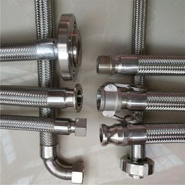 Stainless Steel Braided PTFE  Hose / Vibration Absorber supplier