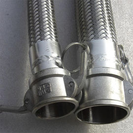 Flexible metal hose assembly / stainless steel flexible hose flange fittings assembly supplier