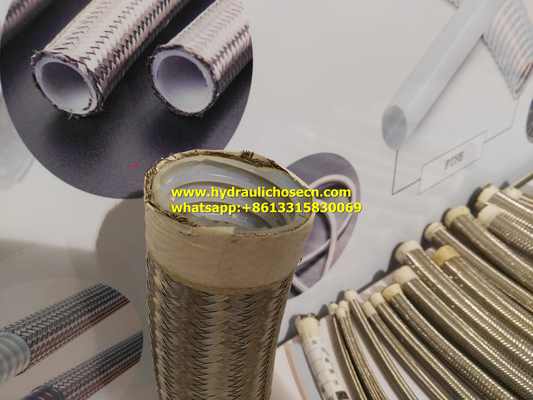 Stainless steel wire braid Teflon hose, PTFE hose, stainless steel ptfe hose supplier