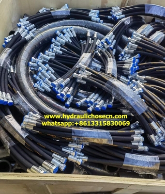 EN856 4SH Hydraulic Rubber Hose with High Flexibility and Oil Resistant Synthetic Rubber Inner Tube supplier