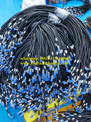 Black Hydraulic Rubber Hose -40- 120 Sizes 1/4 To 6 Inch for Industrial Fluid Transfer supplier