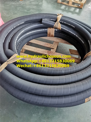 Black Hydraulic Rubber Hose -40- 120 Sizes 1/4 To 6 Inch for Industrial Fluid Transfer supplier