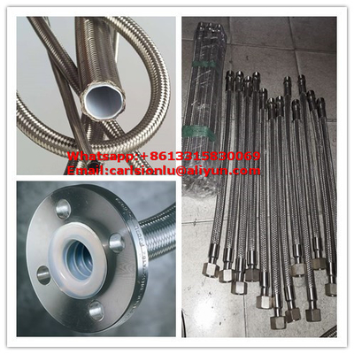 Chemical and Solvent Resistant Teflon Hose / PTFE Hose in White with Customizable Length Options supplier