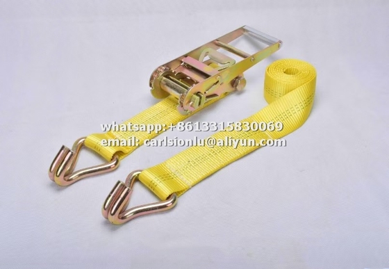 Polyester Orange Ratchet Straps for Safe and Easy Cargo Tie-Down in Bright Orange supplier