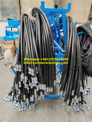2 High Tensile Steel Wire Braids Reinforced Rubber Hose for High Pressure Water Systems supplier
