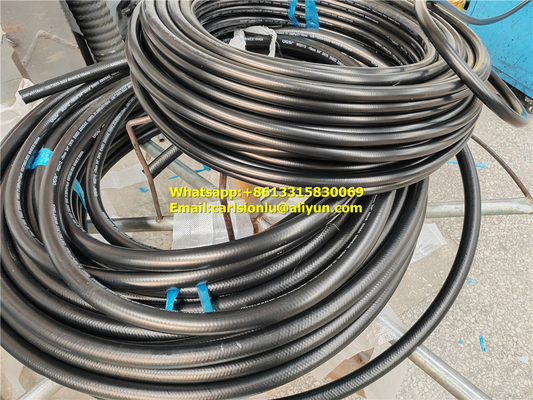 2 High Tensile Steel Wire Braids Reinforced Rubber Hose for High Pressure Water Systems supplier