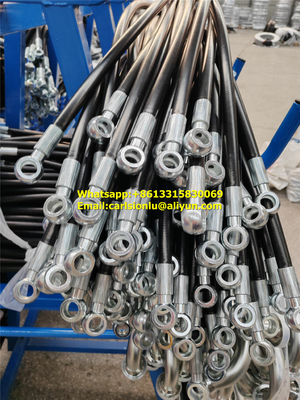Black High Pressure Hose with Temperature Range -40C To 121C Meets Or Exceeds SAE 100R2AT Certifications supplier