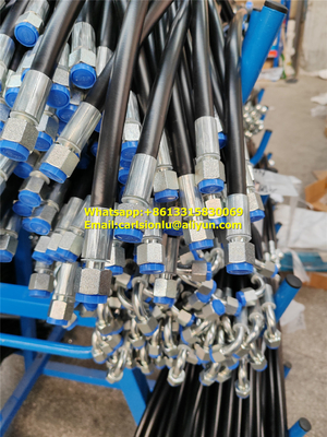 Black High Pressure Hose with Temperature Range -40C To 121C Meets Or Exceeds SAE 100R2AT Certifications supplier