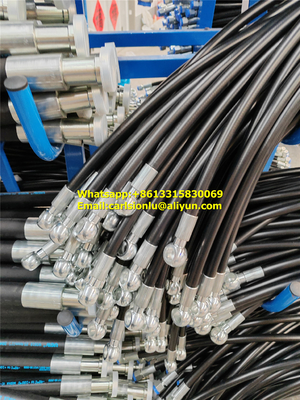Diameter 1/4 Inch High Pressure Hose with 2 High Tensile Steel Wire Braids Meets Or Exceeds SAE 100R2AT Certifications supplier