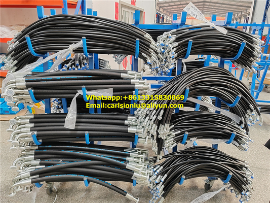 Diameter 1/4 Inch High Pressure Hose with 2 High Tensile Steel Wire Braids Meets Or Exceeds SAE 100R2AT Certifications supplier