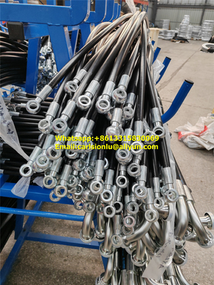 Diameter 1/4 Inch High Pressure Hose with 2 High Tensile Steel Wire Braids Meets Or Exceeds SAE 100R2AT Certifications supplier