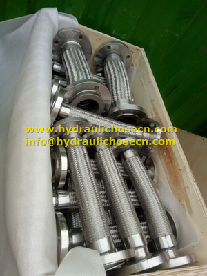 High Temperature Flexible Metal Hose -192 Centigrade with SS316 Stainless Steel Wire Braid 1/4 Inch supplier
