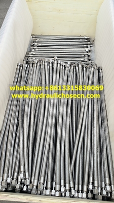 High Temperature Flexible Metal Hose -192 Centigrade with SS316 Stainless Steel Wire Braid 1/4 Inch supplier