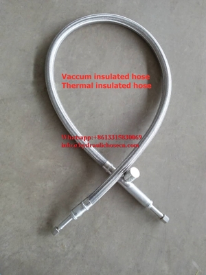 Liquid nitrogen hose, Vacuum insulated hose, Vacuum Insulated Flexible Hoses delivering liquid nitrogen supplier