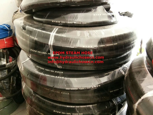 500mm bend radius Steam rubber hose with EPDM lining and 1 3 safety certification supplier