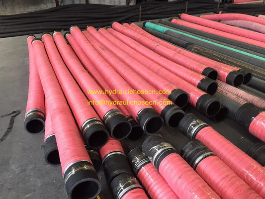 Black Smooth Synthetic Rubber Water Suction Discharge Hose -20C 80C Temperature Range for Industrial Applications supplier