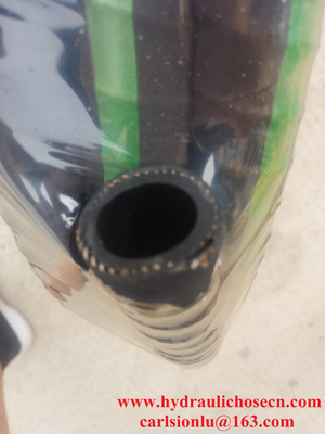 Black Smooth Synthetic Rubber Water Suction Discharge Hose -20C 80C Temperature Range for Industrial Applications supplier