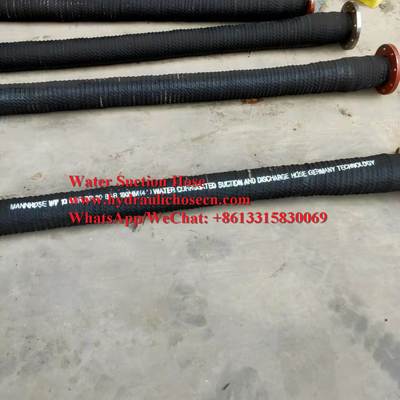 Industrial Water Suction Hose with High Strength Reinforcement of Synthetic Cord And Helix Wire supplier