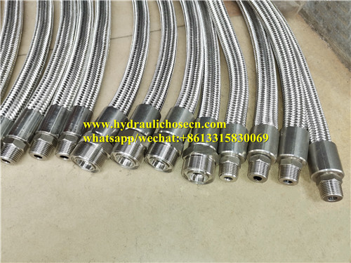 High Pressure Resistance SS304 Railway Metal Hose 8mm 32mm Outer Diameter for Railway Maintenance supplier
