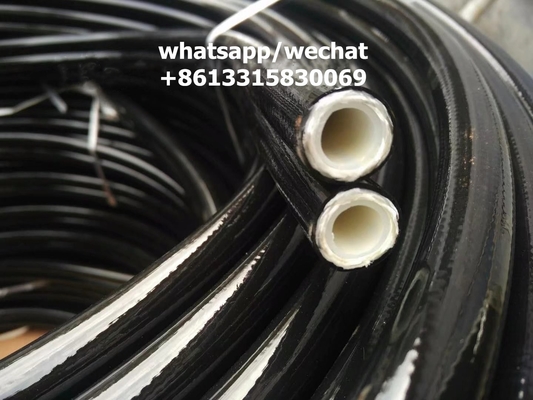 SAE 100 R8, SAE 100 R7 thermal plastic hydraulic hose, black color, orange color optional supplier
