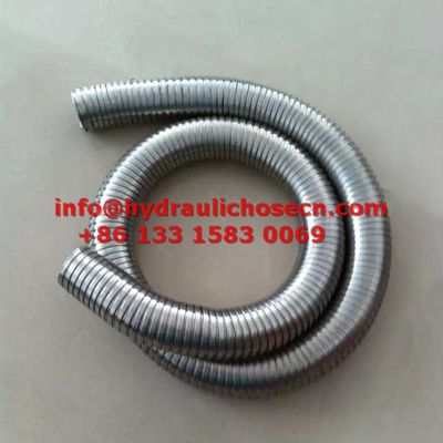 Stainless Steel Exhaust Flexible Pipe 10m Length 0.2mm Wall Thickness for Performance supplier
