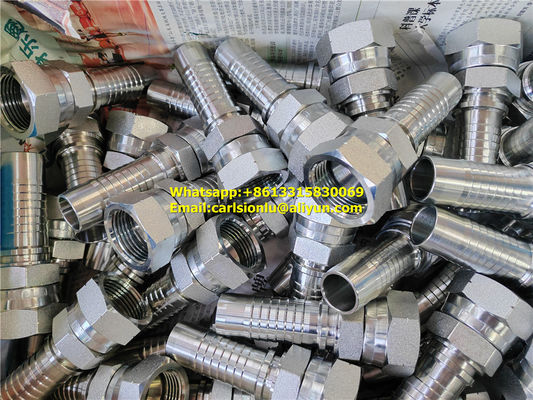 Customizable Fittings Couplings for All Types of Hydraulic Hoses METRIC Standard Crimping Installation supplier