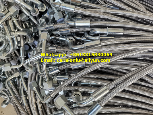 High pressure air compressor rubber hose 3/4" with SS304 wire braided supplier