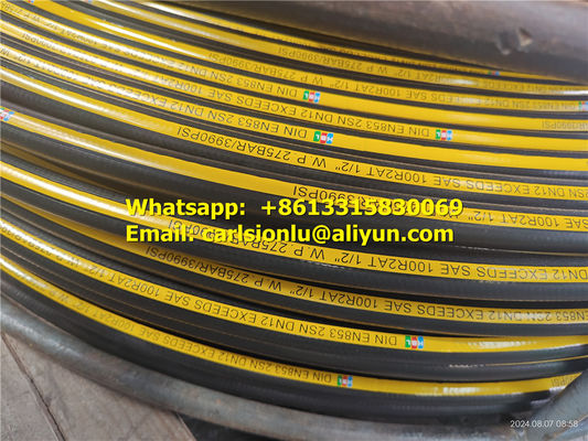 Smooth Cover Hydraulic hose, R13,4SP, 4SH, R1, R2, High pressure rubber hose supplier