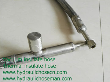 Liquid nitrogen hose/ Vacuum hose / Vacuum pipe/ Stainless steel vacuum insulate hose / LNG Cryogenic hose supplier