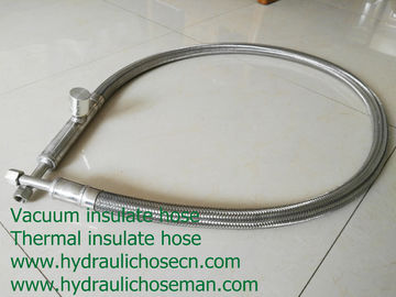 Liquid nitrogen hose/ Vacuum hose / Vacuum pipe/ Stainless steel vacuum insulate hose / LNG Cryogenic hose supplier