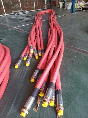 Steel Wire Spiral Hydraulic Hose: DIN EN856 4SH Hydraulic Hose / High pressure rubber hose supplier