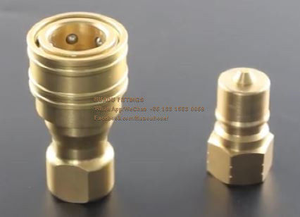 Pneumatic and hydraulic quick coupling / interchange hydraulic couplings / Brass ISO B BSP Female plug &amp; carrier supplier