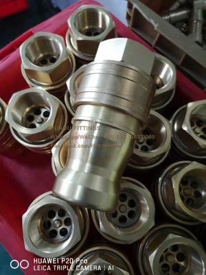 Pneumatic and hydraulic quick coupling / interchange hydraulic couplings / Brass ISO B BSP Female plug &amp; carrier supplier